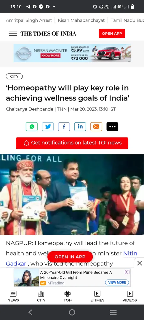HOMOEOPATHY WILL PLAY KEY ROLE IN ACHIEVING WELLNE...