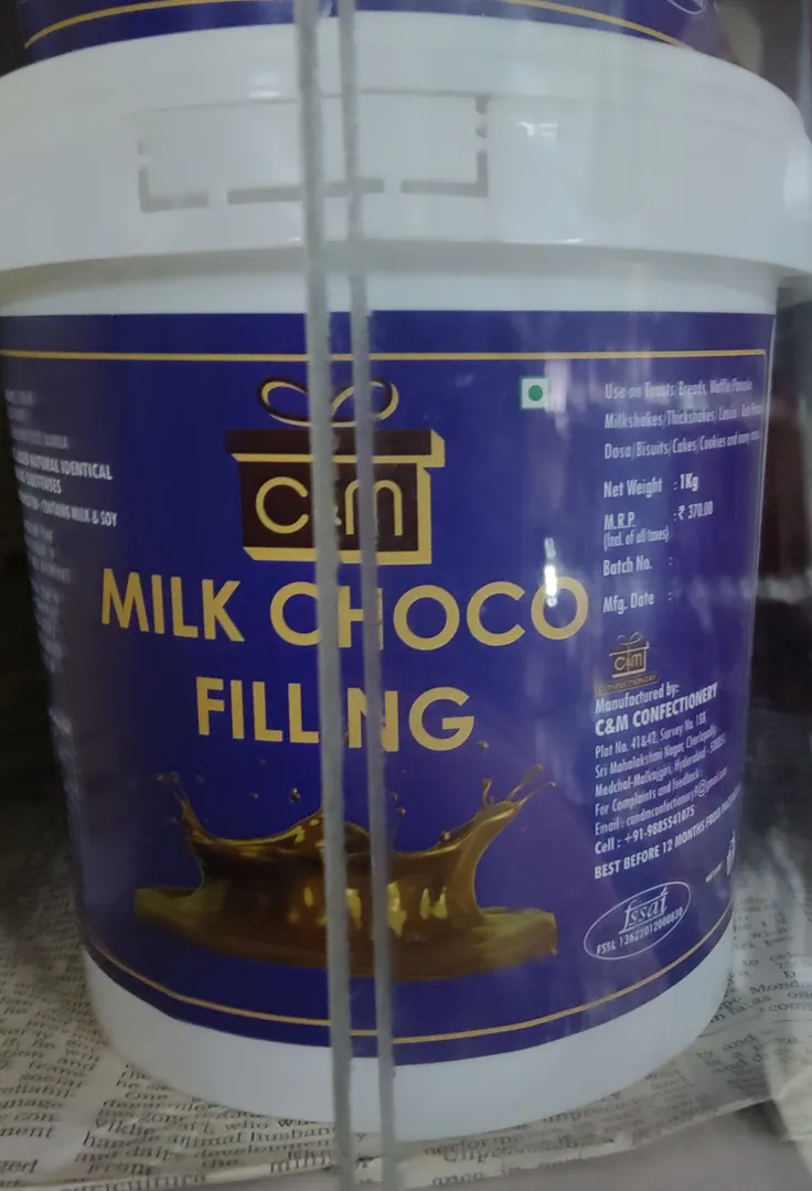 C and M Milk Choco Filling available at Chawla Ess...