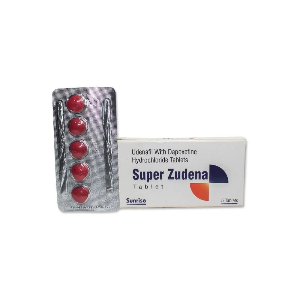 Udenafil 100mg & Dapoxetine 60mg (Super Zudena) Tablet – Advanced ED & PE Treatment | Global Export