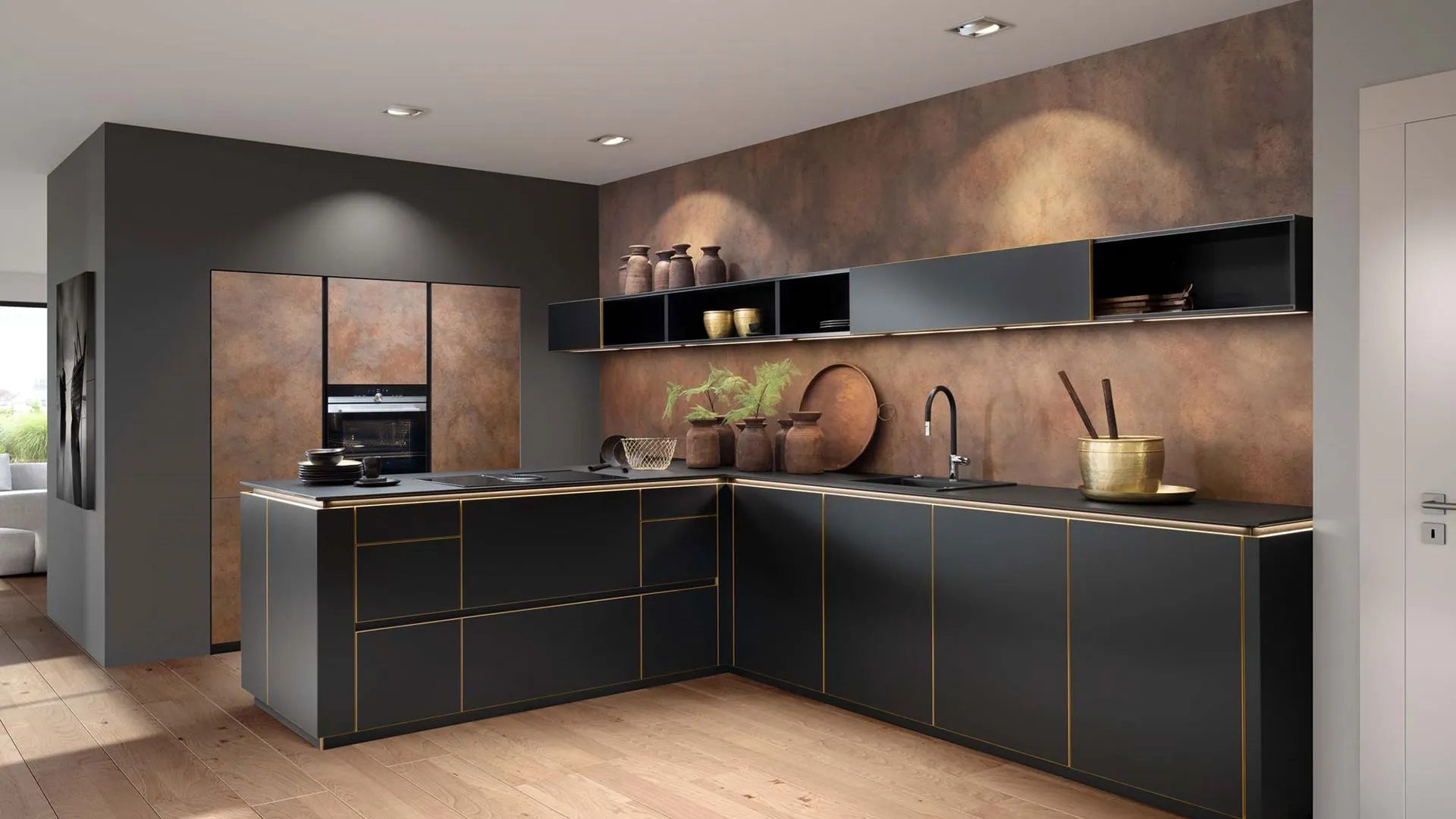 modular kitchen manufacturer in indore Hutaib Furn...