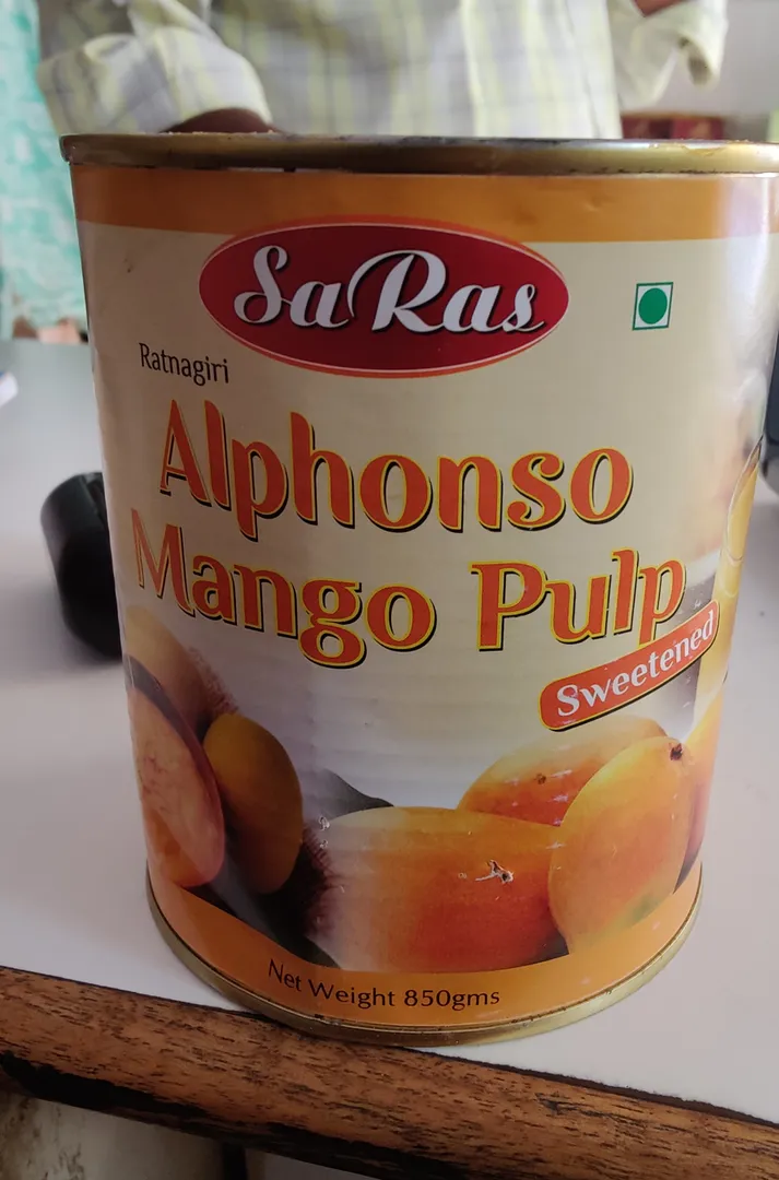SaRas Alphonso Mango pulp now available at Chawla ...