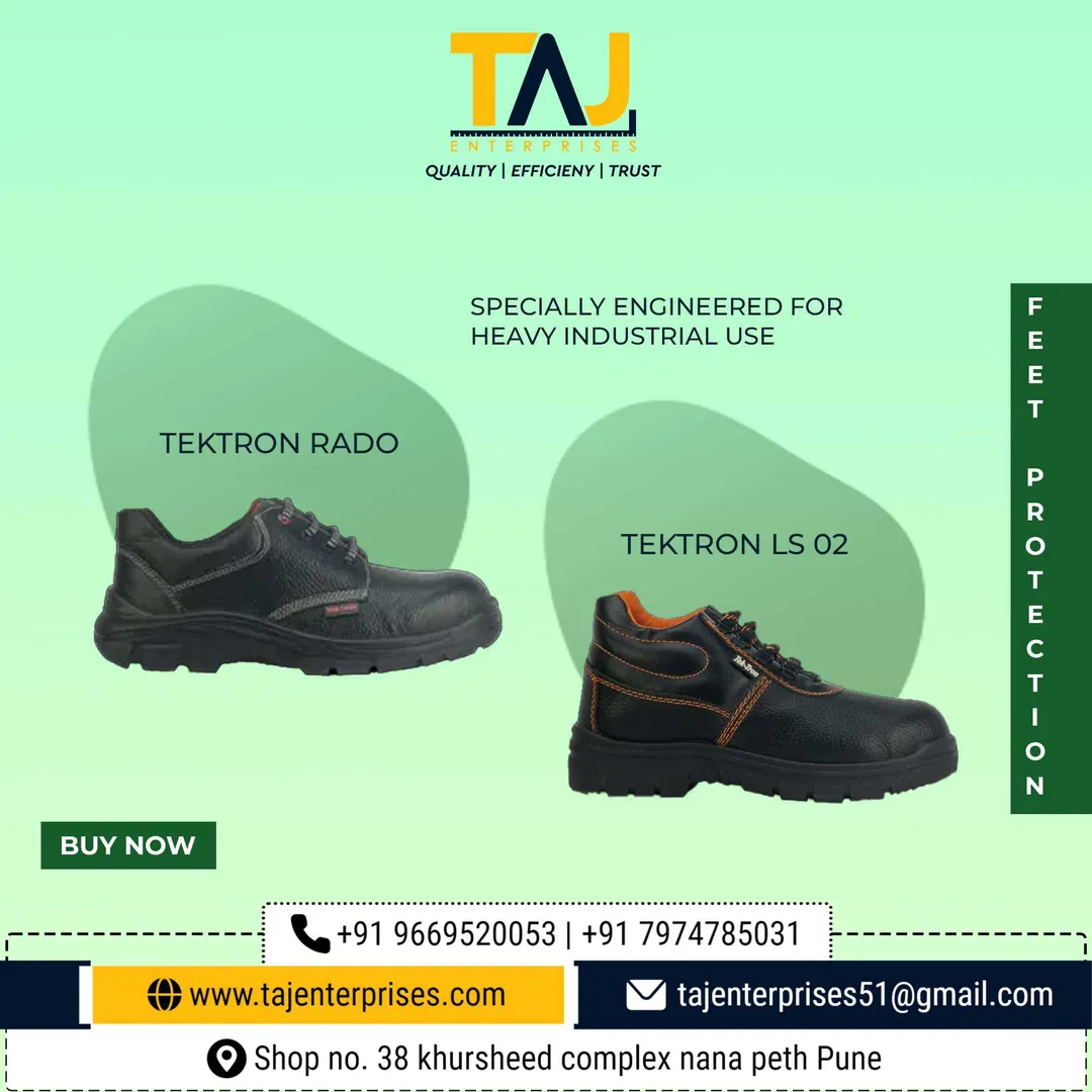 #tajenterprises
#industrialsafety #safetyshoes #fi...