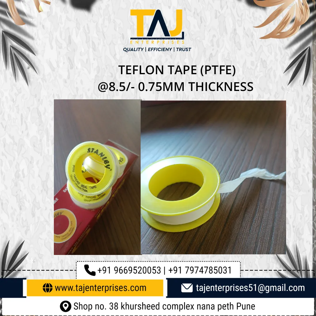 #tajenterprises
#teflontape #stanely #tape #india ...