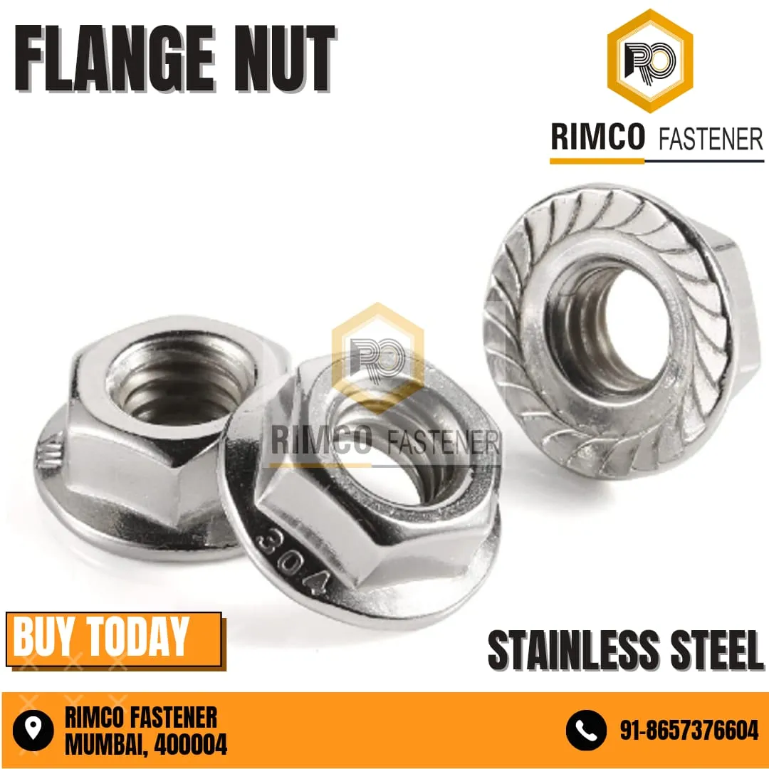 STAINLESS STEEL FLANGE NUTS
SS 304 Serrated Flang...