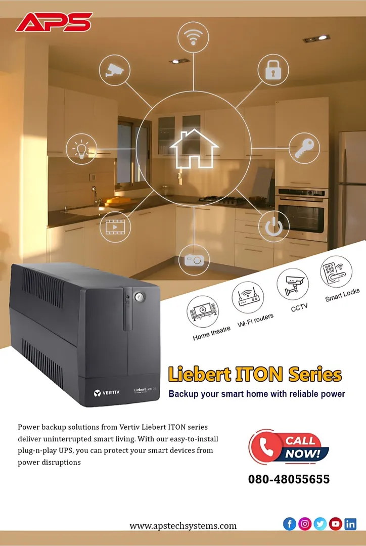 Liebert ITON Series 600va-1000va
Secure your Home...