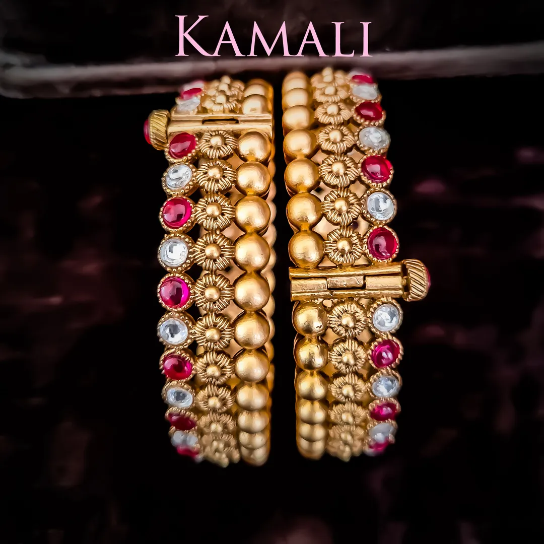 Kundan and Kemp Bangles
Kamali Queen Radiance Col...