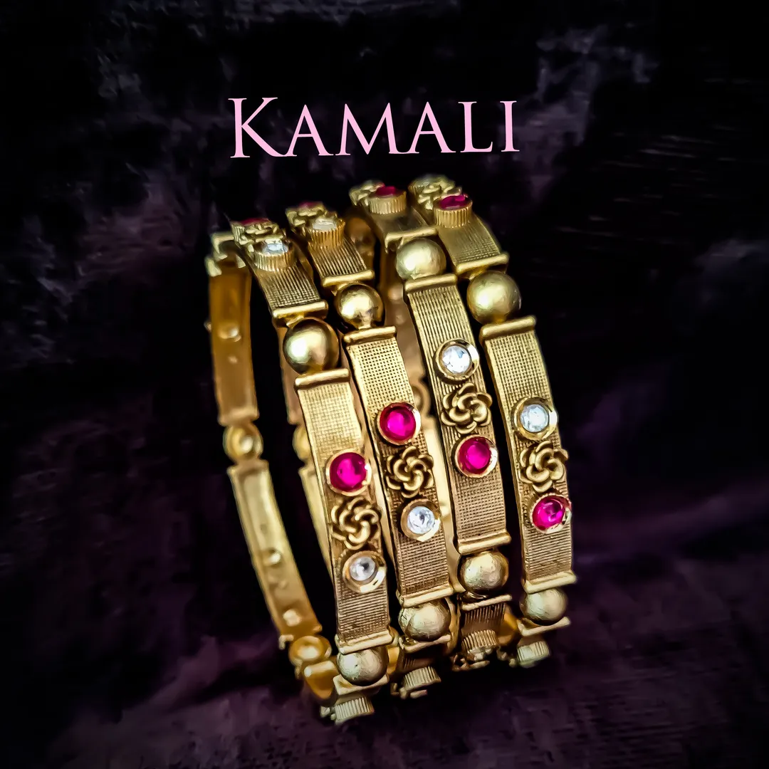 Kundan and Kemp Bangles
Kamali Queen Radiance Col...