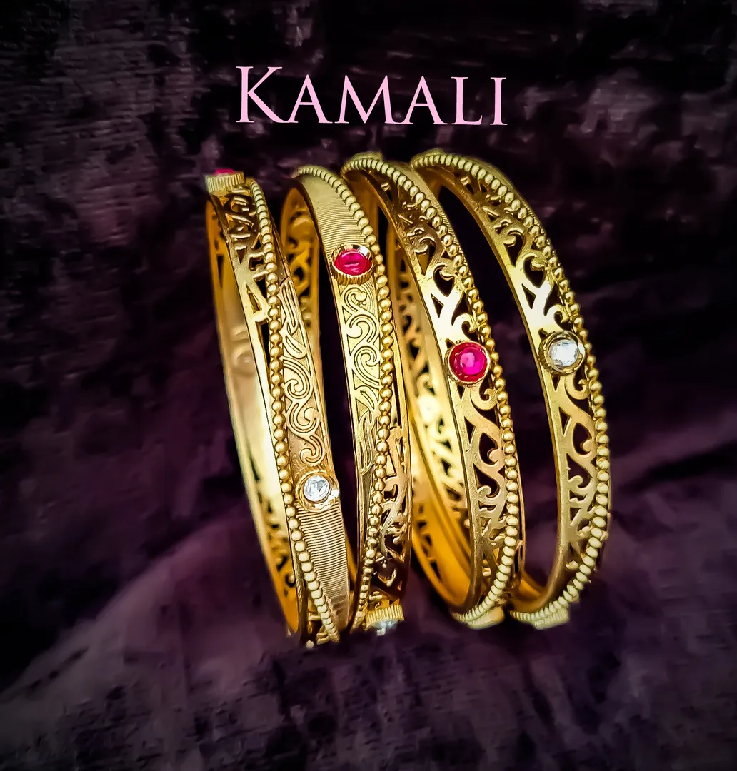 Kundan and Kemp Bangles
Kamali Queen Radiance Col...