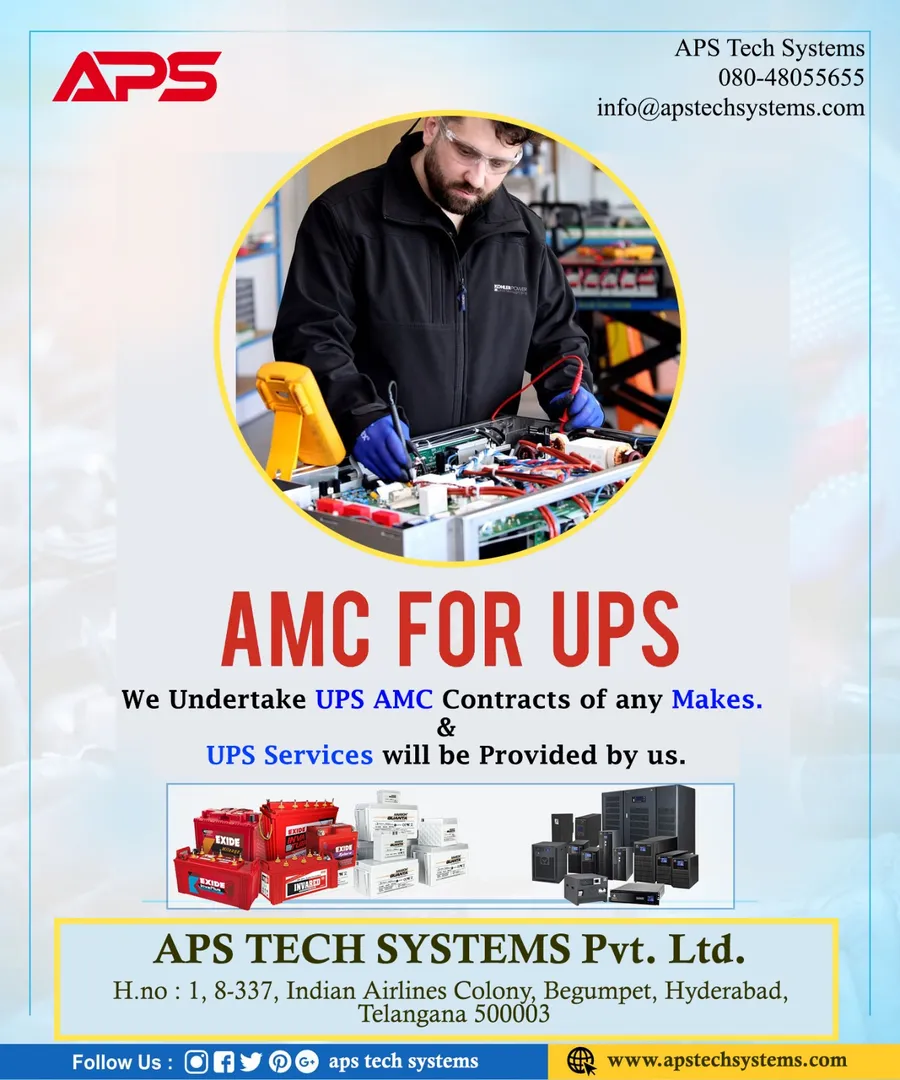 We Undertake UPS AMC Contracts of any Makes.
& UP...