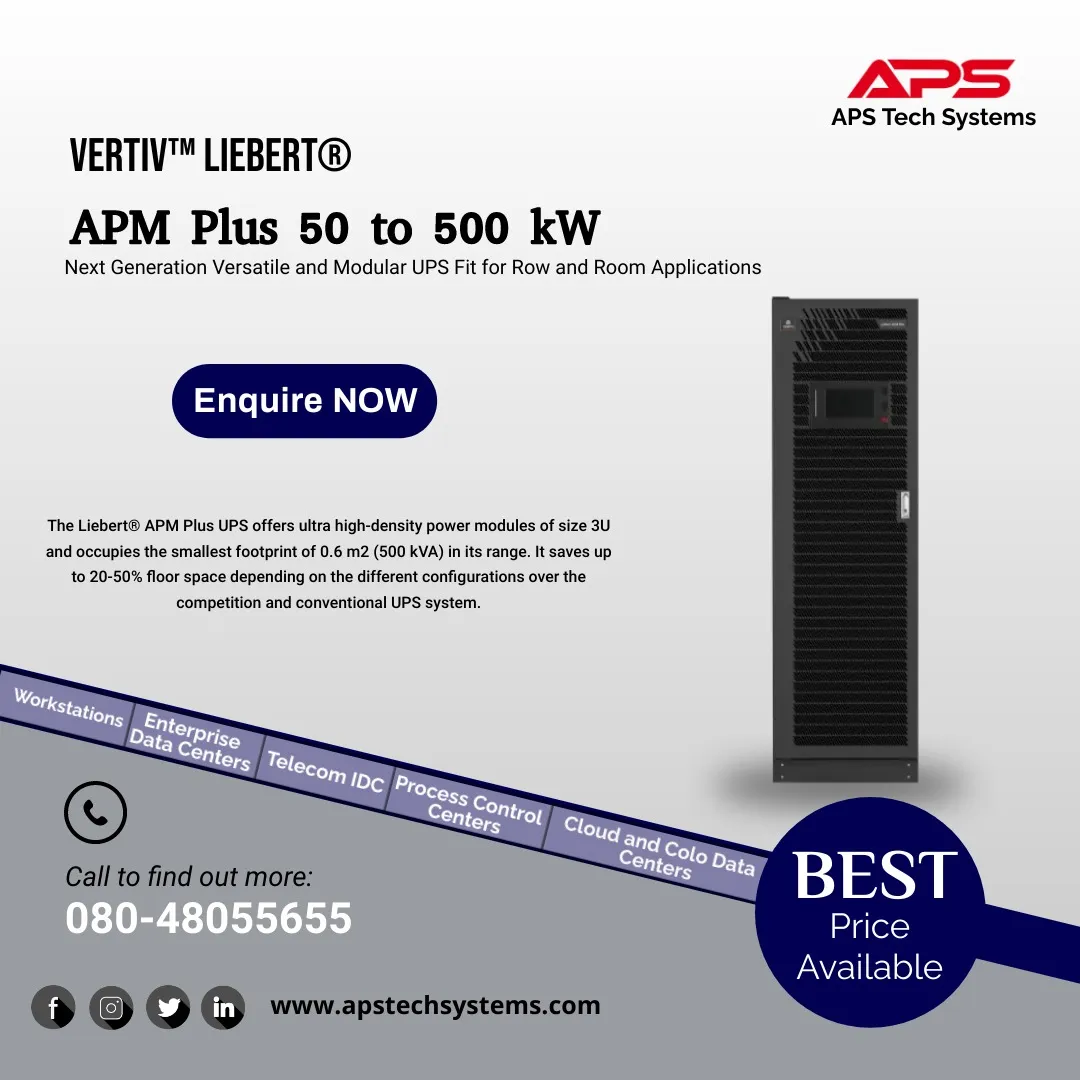 Online UPS Dealers, Liebert APM Plus 50 to 500 kW
...