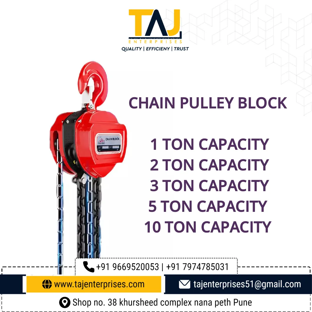 #tajenterprises
#chainblock #chainpulleyblock #cha...