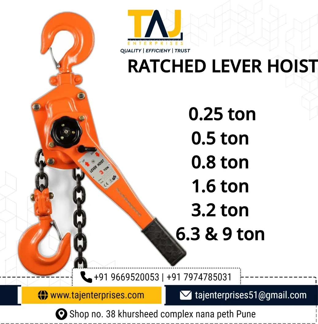 #tajenterprises
#chainblock #ratchedleverhoist #ch...