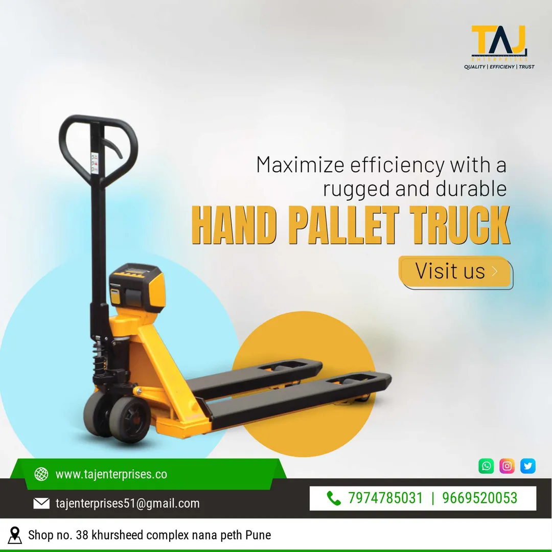 TAJ ENTERPRISES
HANDPALLETTRUCK LIFTING
Manual p...