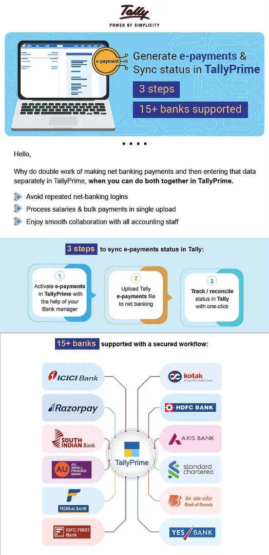 TallyPrime Payment Link & QR Scanner.
The rise of...