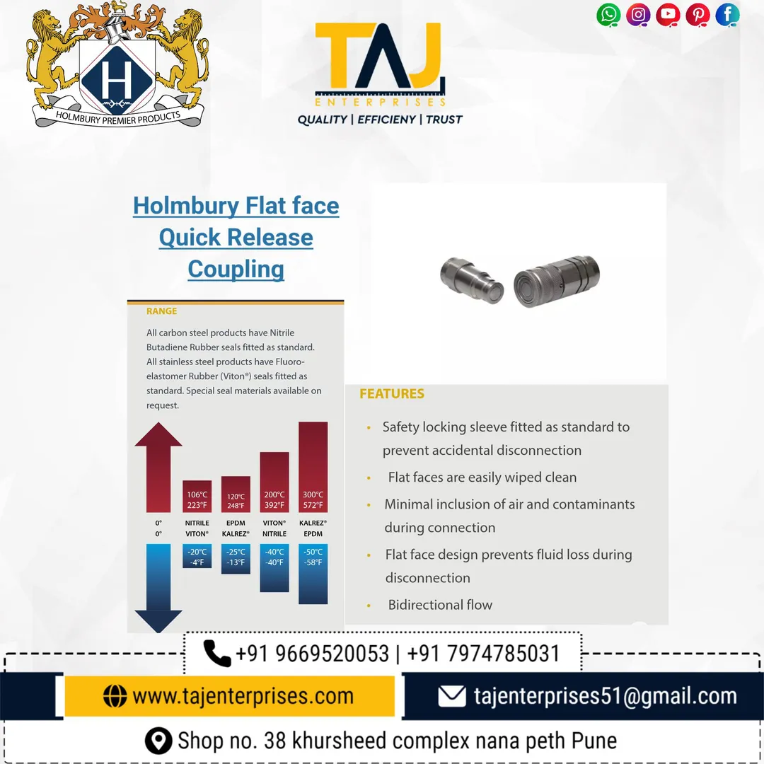 TAJ ENTERPRISES
Flat face couplings made to the IS...
