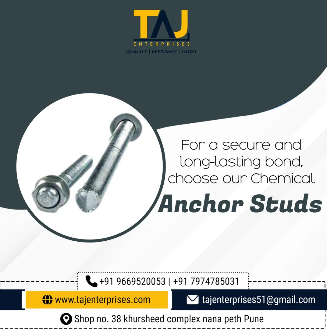 #TAJENTERPRISES
What is a stud anchor bolt?
A stu...