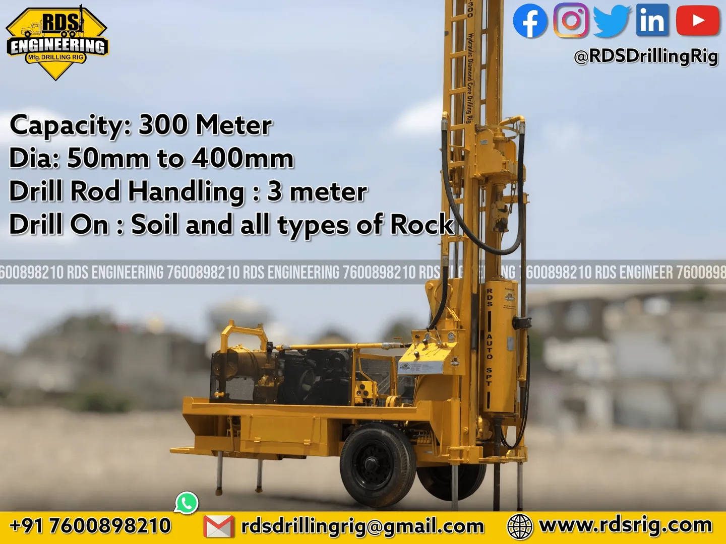 RDS Drilling Rig Manufacturing solutions for geote...