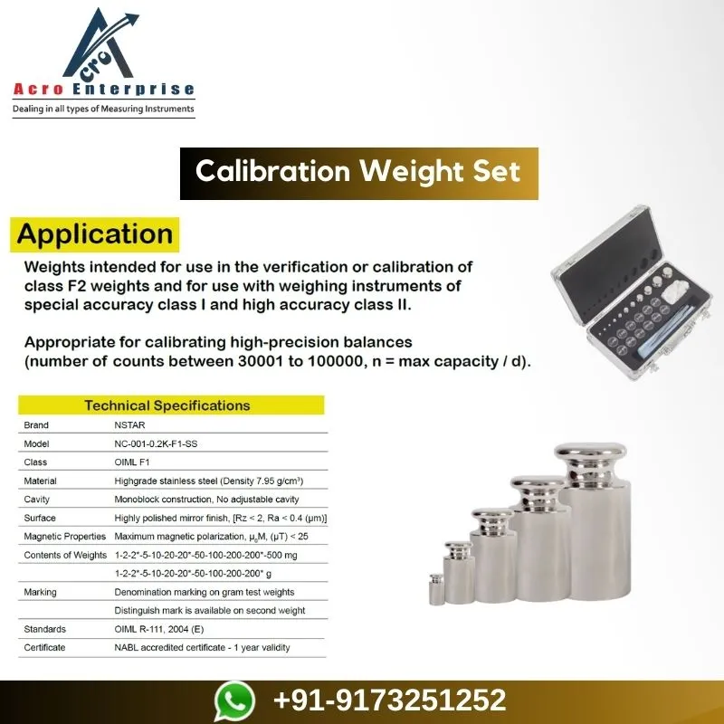 Calibration weights are solid blocks of metal that...