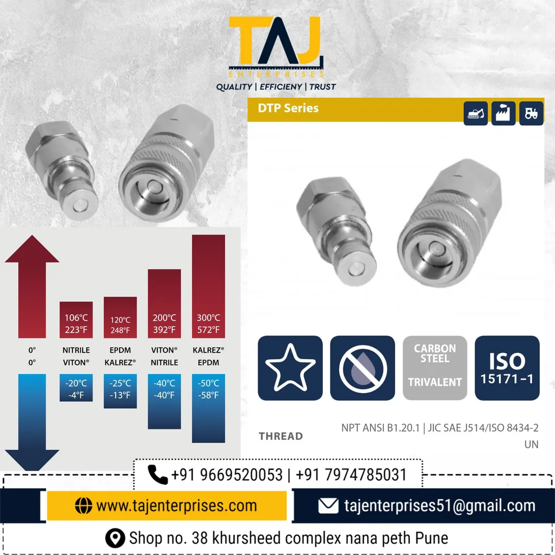 #TAJENTERPRISES
Quick release couplings are fitti...
