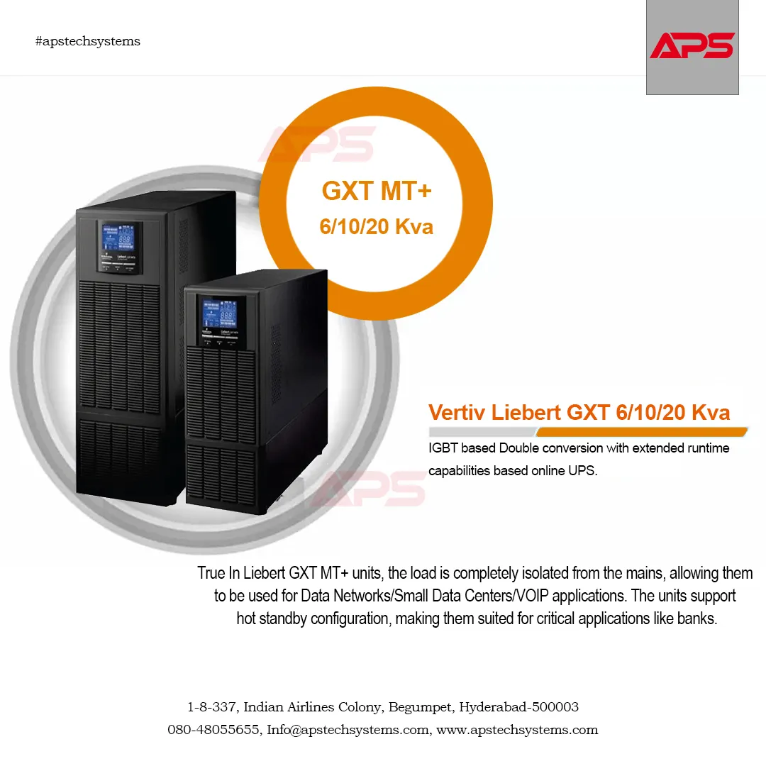 Liebert GXT MT+ : Double Conversion Efficiency upt...