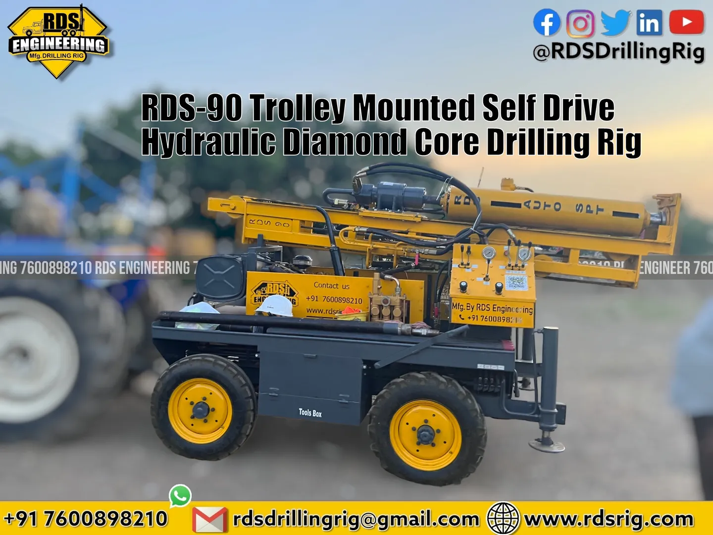 RDS-90 Trolley Mounted Self Drive
Hydraulic Diamon...