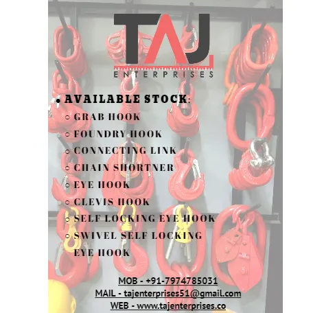 #tajenterprises
A crane hook is a fundamental piec...