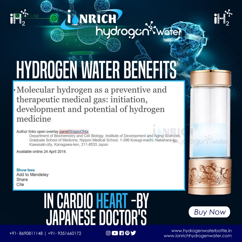 Hydrogen water is worlds smallest Antioxidant. H2 ...