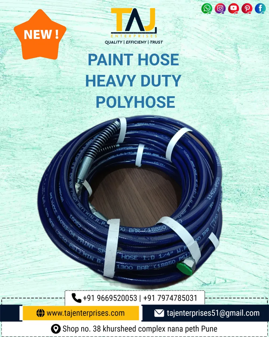 #TAJENTERPRISES
#PAINTHOSE #POLYHOSE
Here are som...
