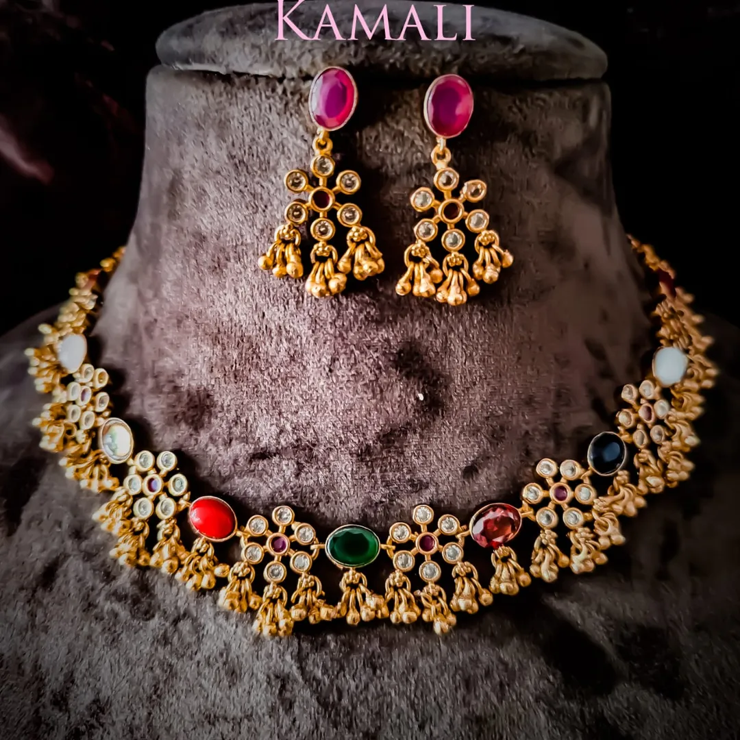 Red Bead necklace set for Women
Artificial Gold P...