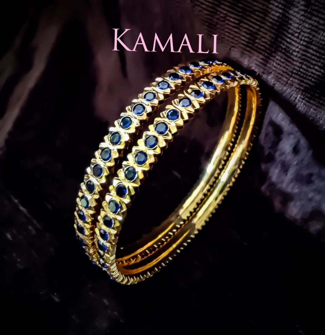 Blue Stone Impon Bangle
Hand crafted Traditional ...