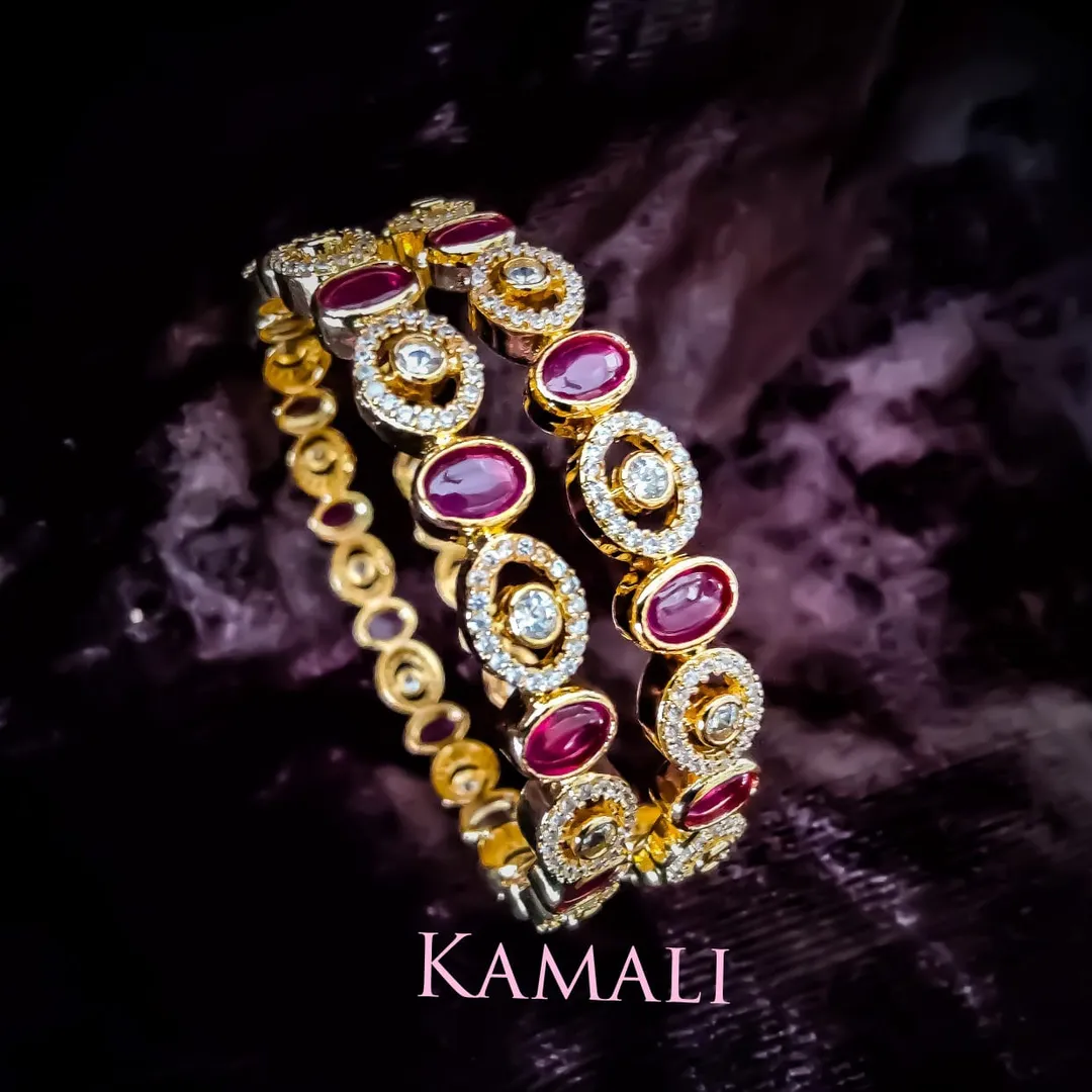 CZ and Kempu Bangles Collections
Artificial Gold ...