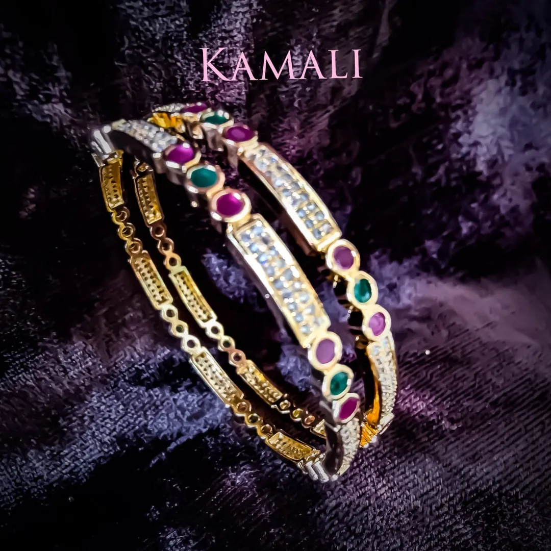 CZ and Kempu stone Bangles
Lazuli Collections
Ka...