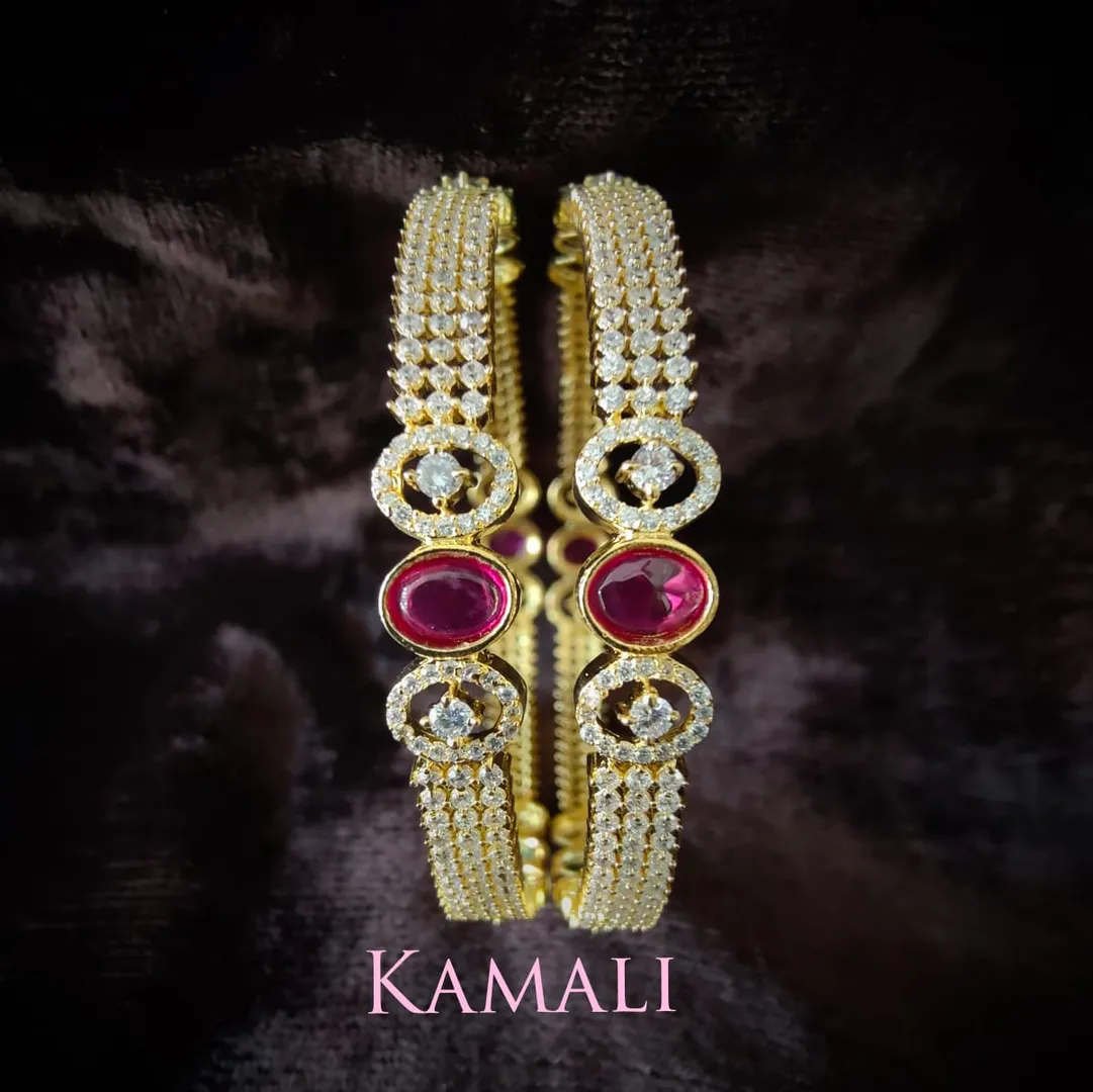 Ruby Stones Bangles for Party wear and daily wear
...