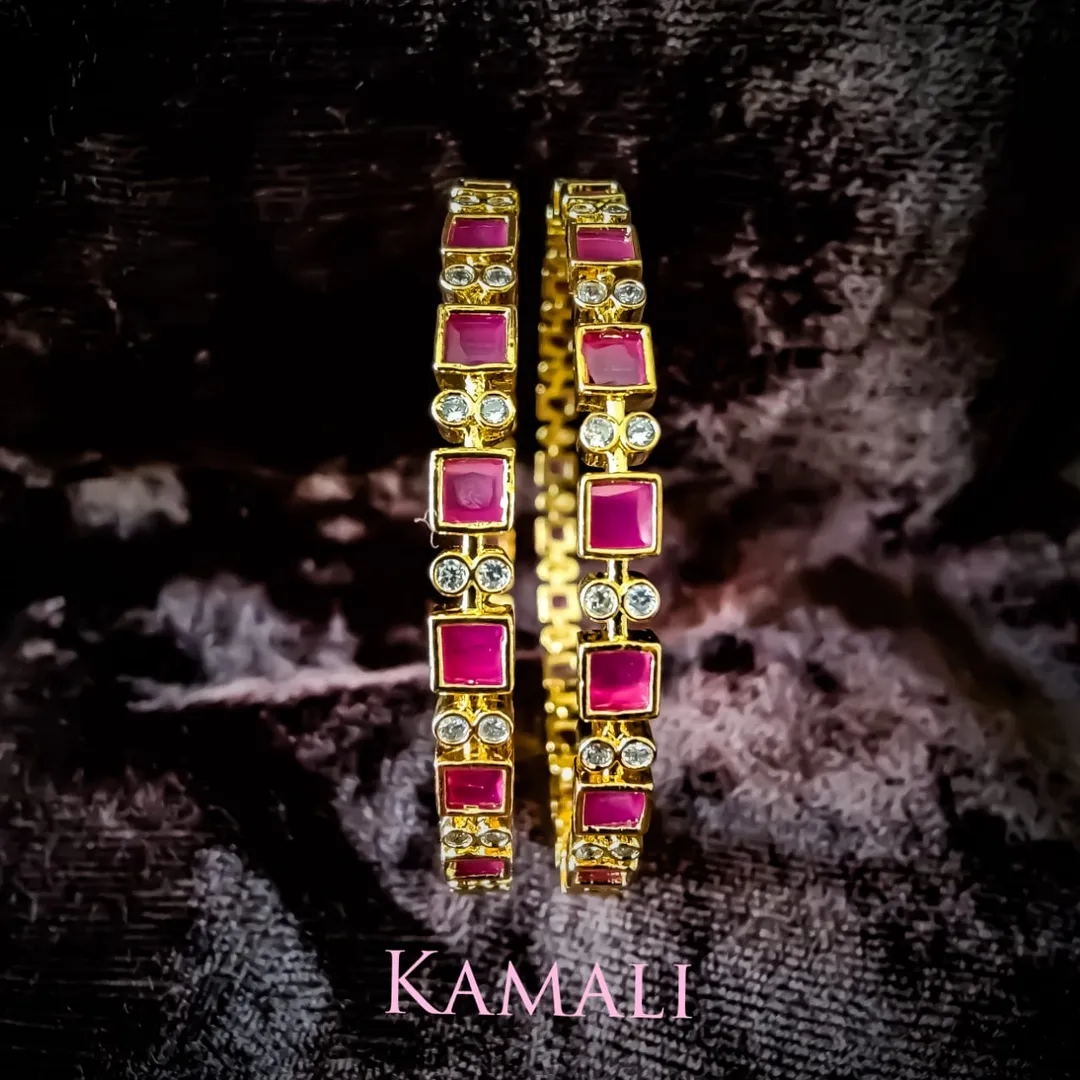 Ruby Stones Bangles for Party wear and daily wear
...