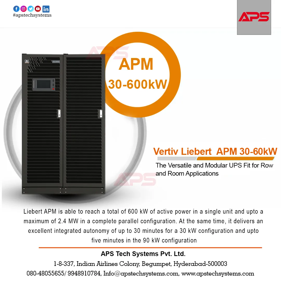 Liebert APM 30 kW-600 kW
#LiebertAPM is an adapta...