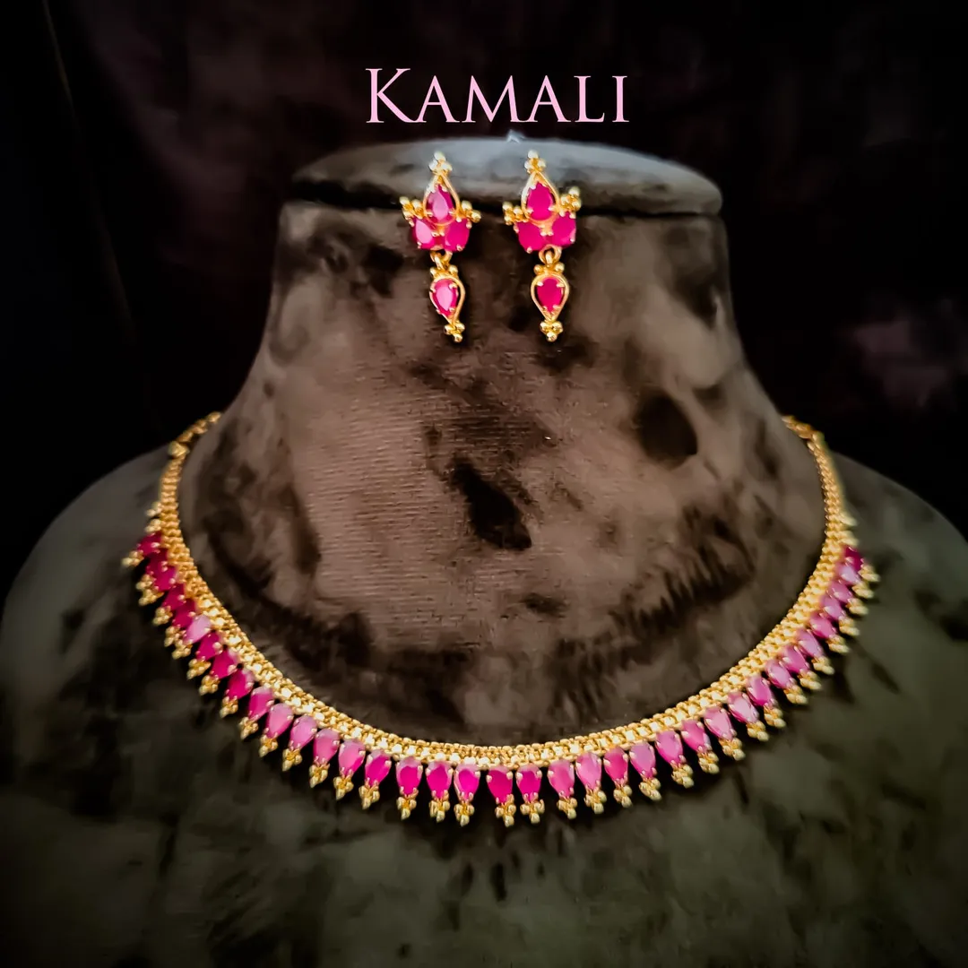 Ruby Necklace and Stud and drops
Kamali Queen Laz...