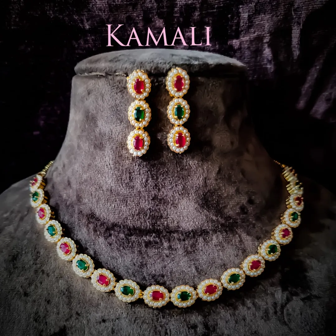 Pearl Necklace set for Women
Kamali Queen Lazuli ...