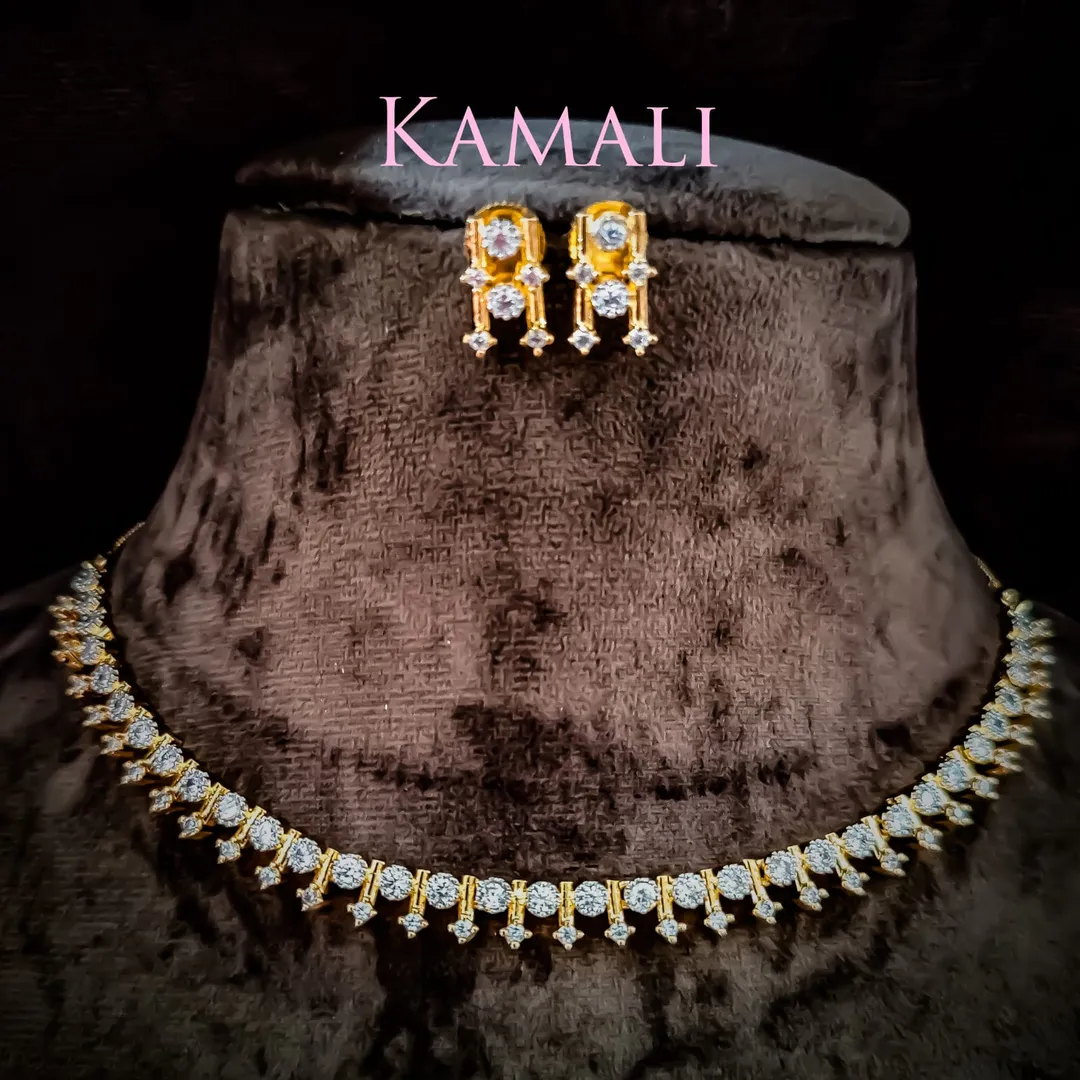 Single AD Stone Necklace set for Women
Kamali Que...