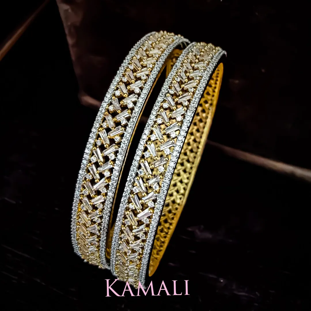 CZ White Stone Bangles
Kamali Queen Lazuli Collec...