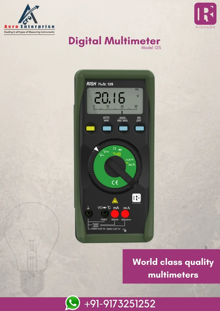 Rishabh Digital Multimeter 12S
Automatic Terminal...