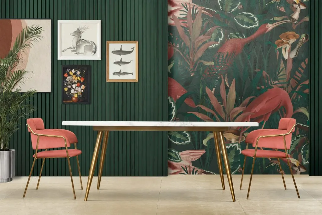 Wallpaper comes in a variety of patterns and textu...