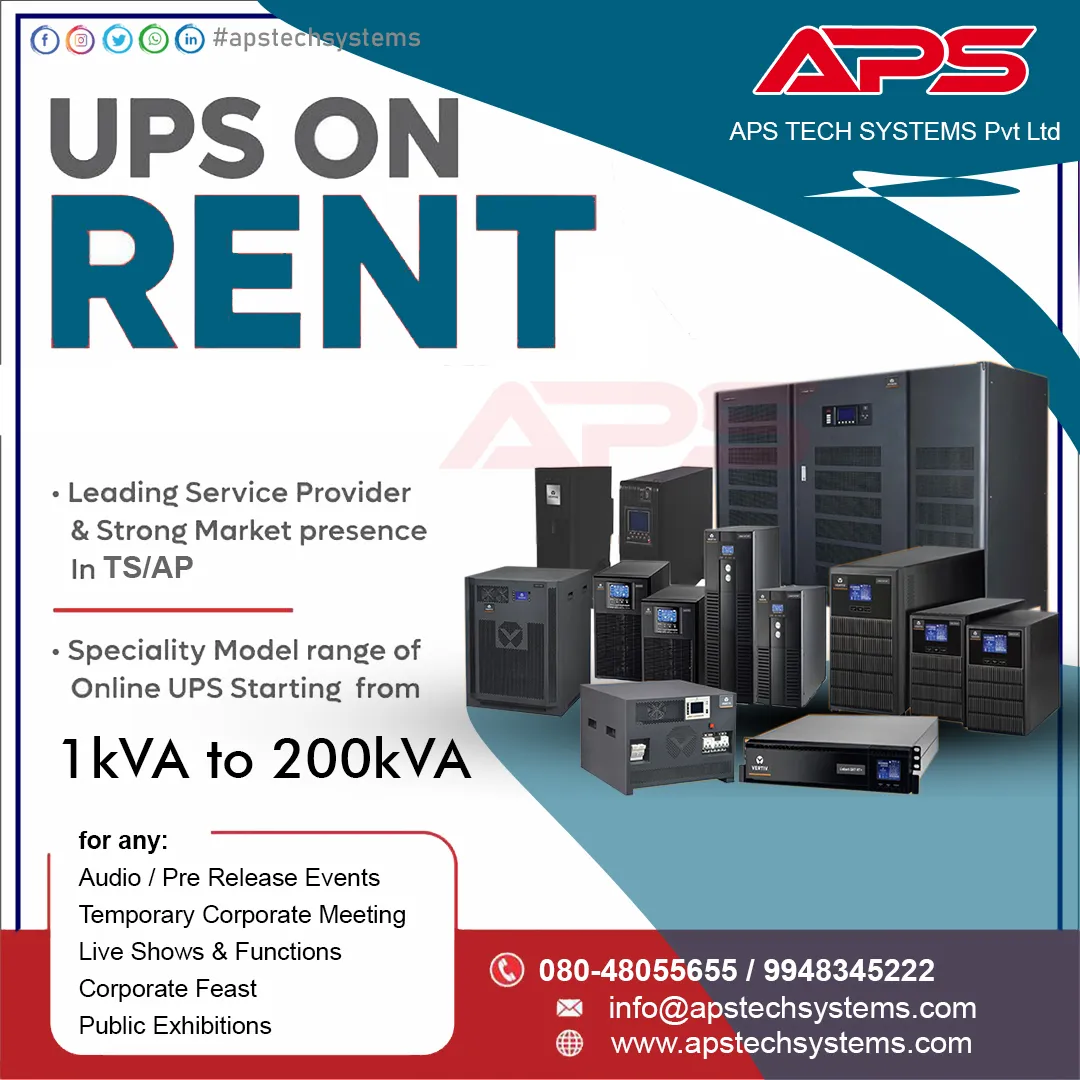 UPS on Rent & Hire near me
we are offering a prem...