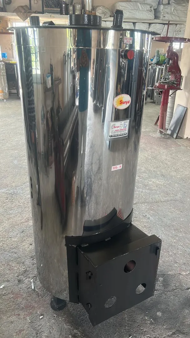 Wood-fired water heaters can provide high heat out...