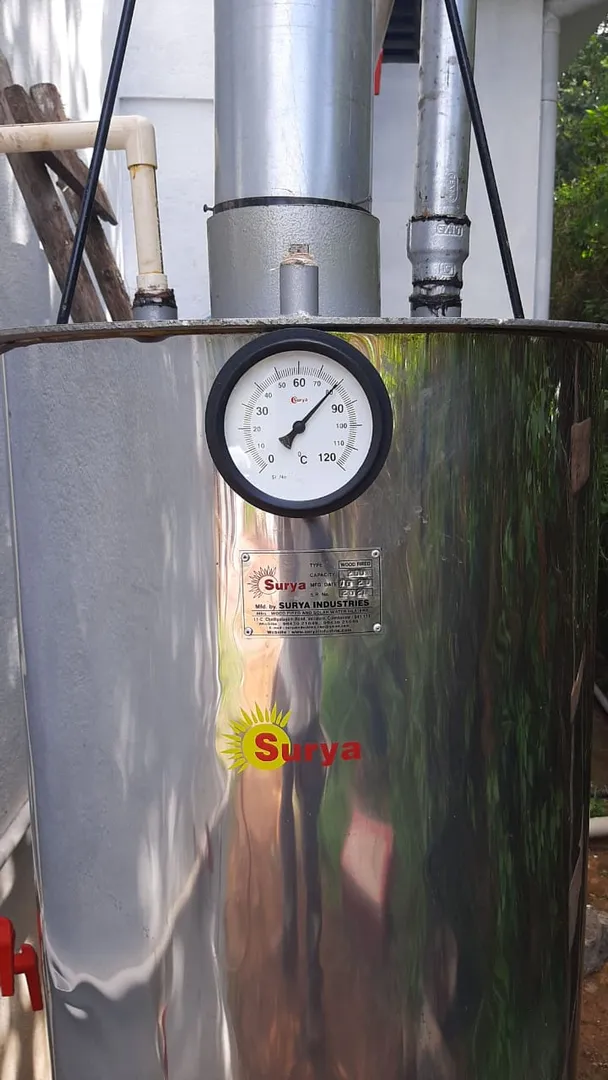 Surya Wood fire water heater
Resorts can incorpor...