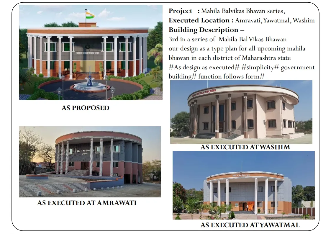 Project : Mahila Balvikas Bhavan series,
Execut...