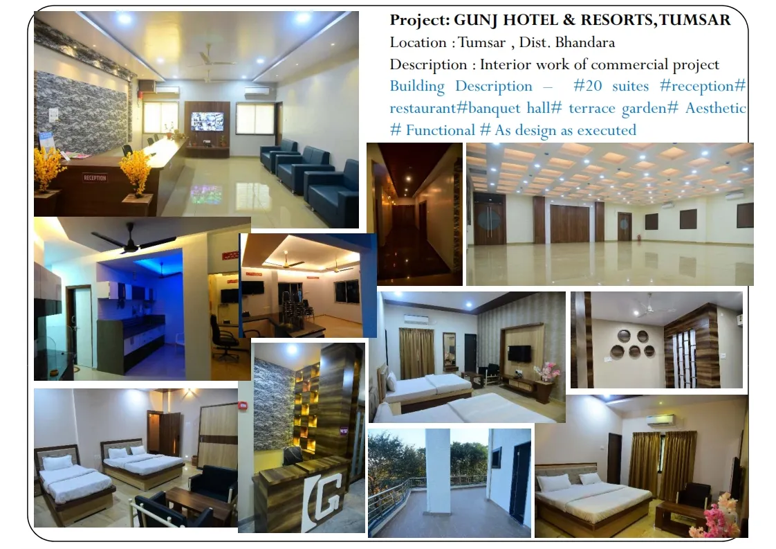 Project: GUNJ HOTEL & RESORTS, TUMSAR
Location : T...