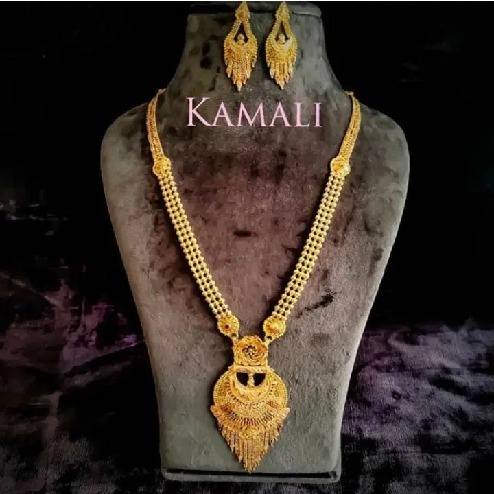Gold Mix Haram and Necklace set for Women
Artific...