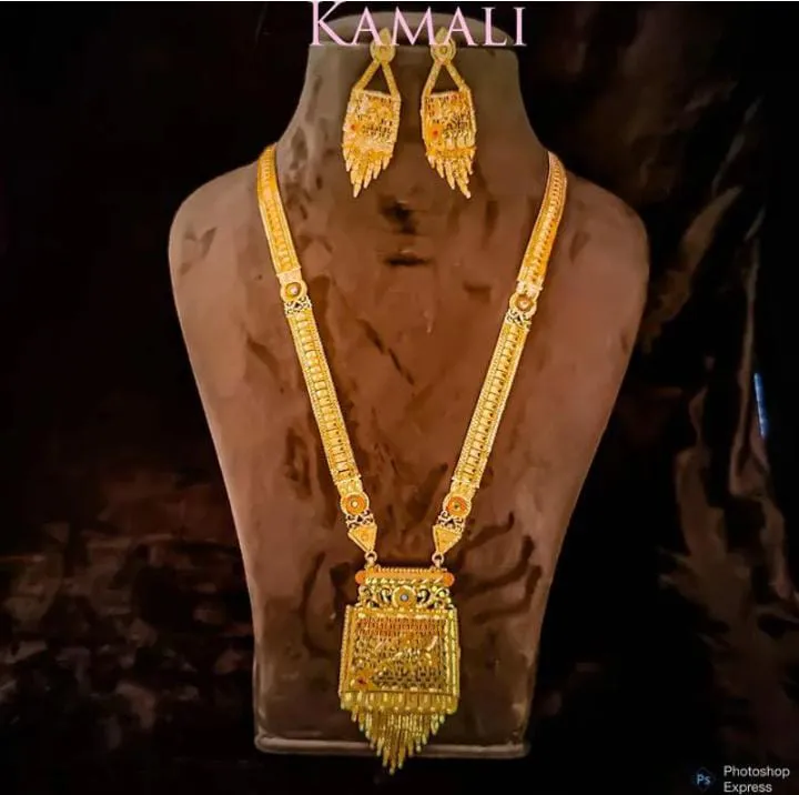 Gold Mix Haram and Necklace set for Women
Artific...