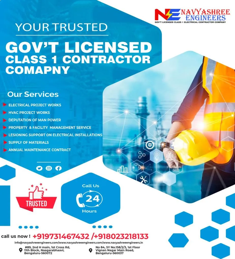 GOVERNMENT LICENSED CLASS 1 ELECTRICAL CONTRACTORS...