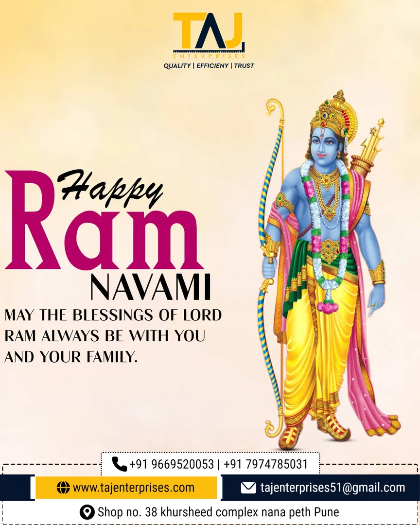 Greetings from TAJ ENTERPRISES
#ramnavmi #ramna...